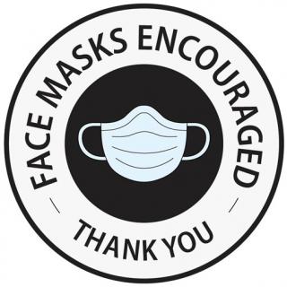 image of masks encouraged logo