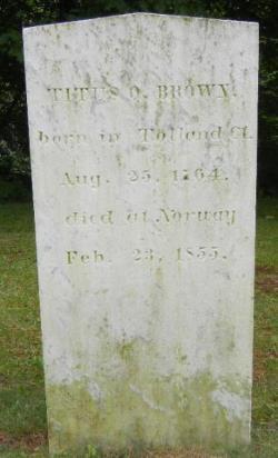 Gravestone of Titus O. Brown