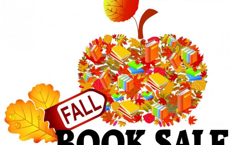 fall book sale graphic image