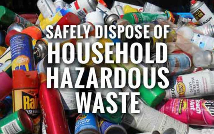image showing typical household hazardous waste